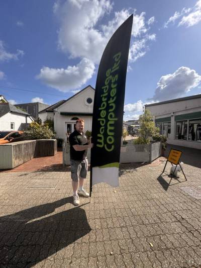 Taran with our new flag 