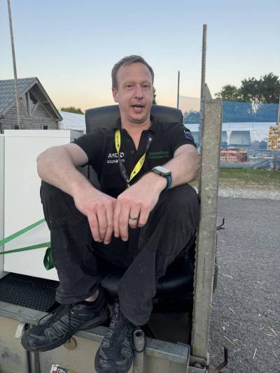After a long few days at the Rpyal Cornwall Show Mats having a chill out
